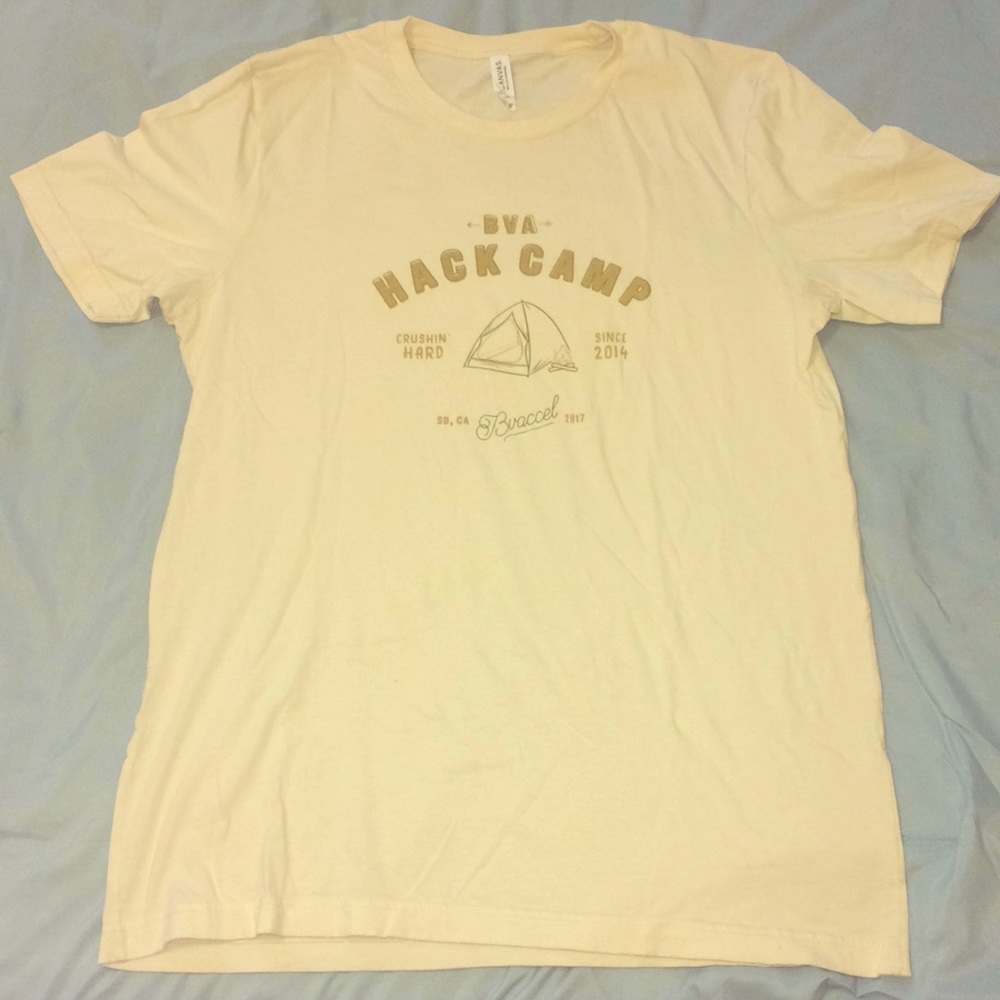 Cream Hack Camp Tshirt